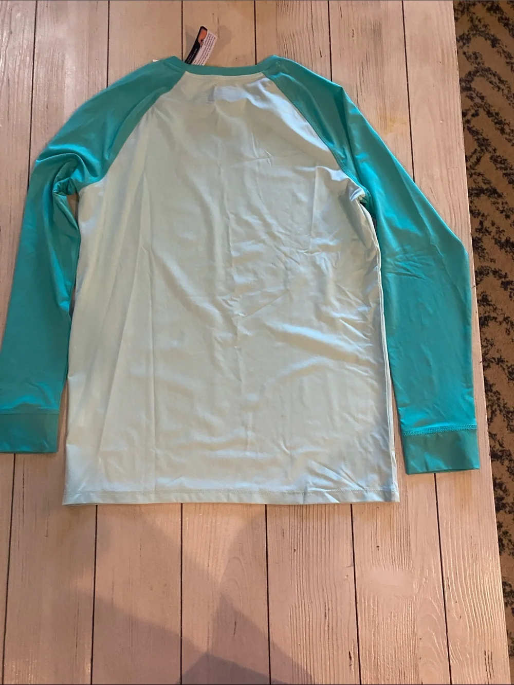 Vineyard Vines Aqua & Teal Performance Rash Guard